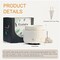 Wax Melt Burner Ceramic 3-in-1 Oil Burner Electric Wax Melter Fragrance Warmer for Home Office Bedroom Aromatherapy Gift& Décor (White Leaves)